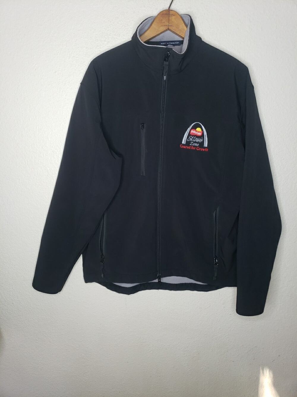Frito Lay Black Polyester Port Authority XL Coat Jacket ST. LOUIS ZONE